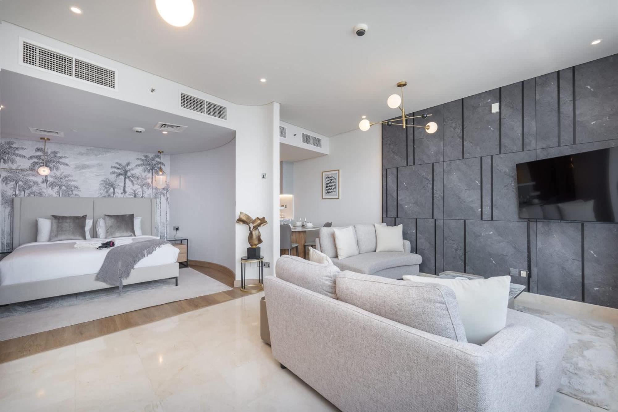 Stylish With Impressive Decor And Furniture At Sky Garden! Appartement *